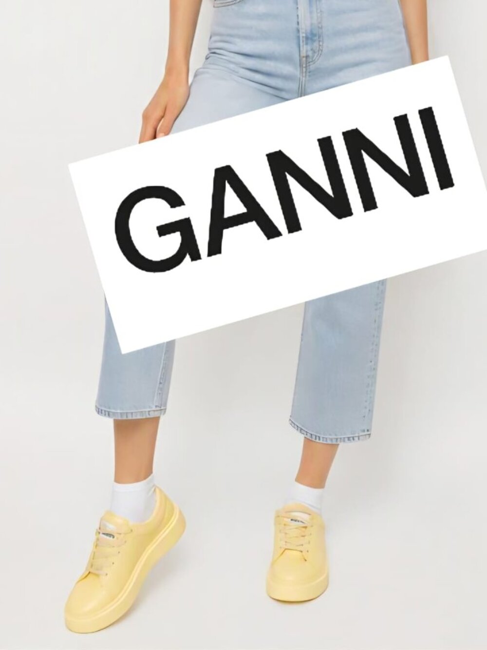 GANNI Vegea Pale Banana Sneakers🆕🆕🆕